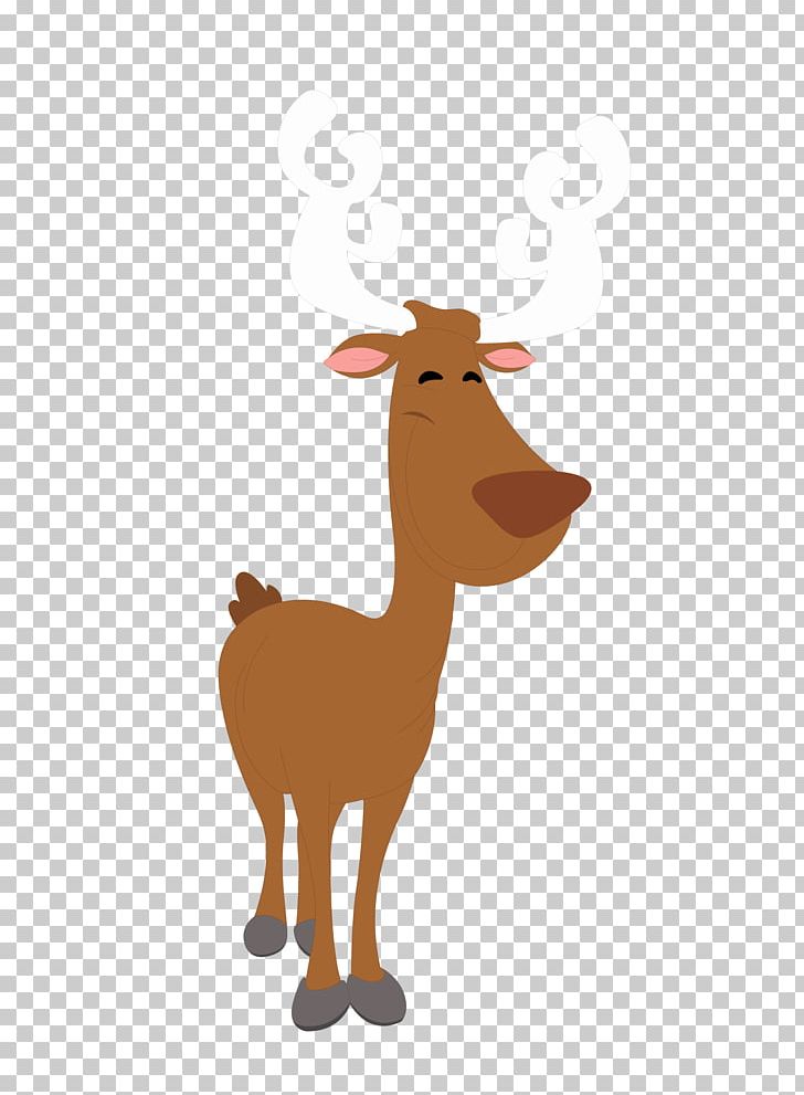 Reindeer Santa Claus Christmas Card PNG, Clipart, Cartoon, Cattle Like Mammal, Christmas, Cow Goat Family, Deer Free PNG Download