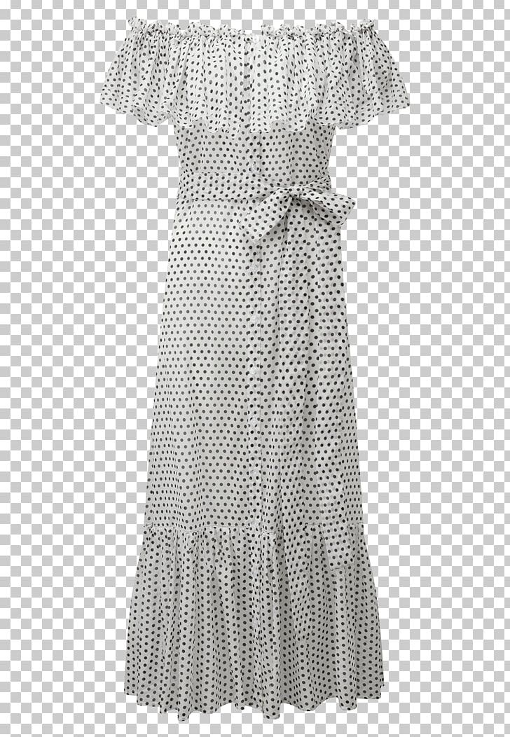 Polka Dot Shoulder Ruffle Sleeve Dress PNG, Clipart, Clothing, Day Dress, Dress, Joint, Neck Free PNG Download