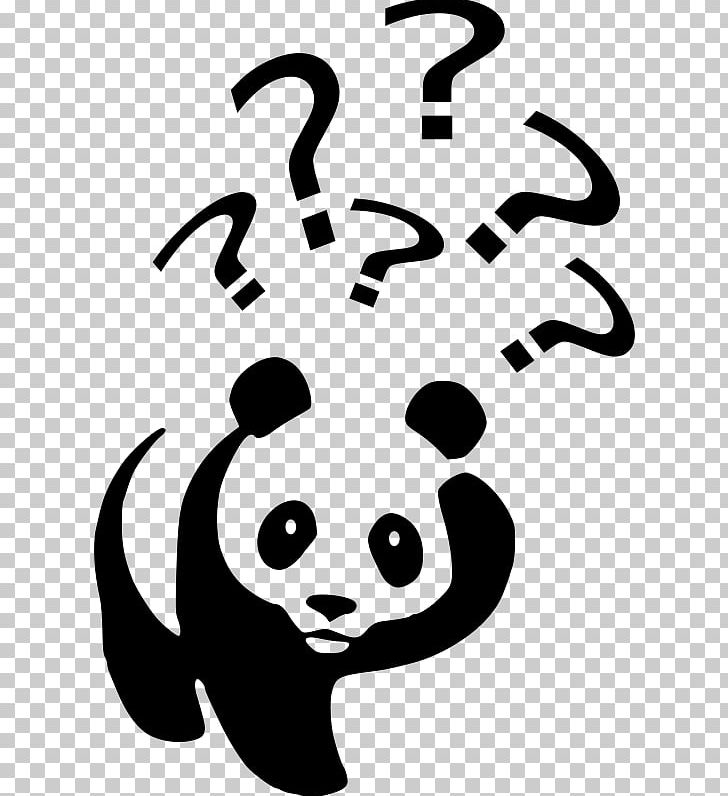 Giant Panda Question Mark PNG, Clipart, Black, Black And White, Computer Icons, Face, Facial Expression Free PNG Download