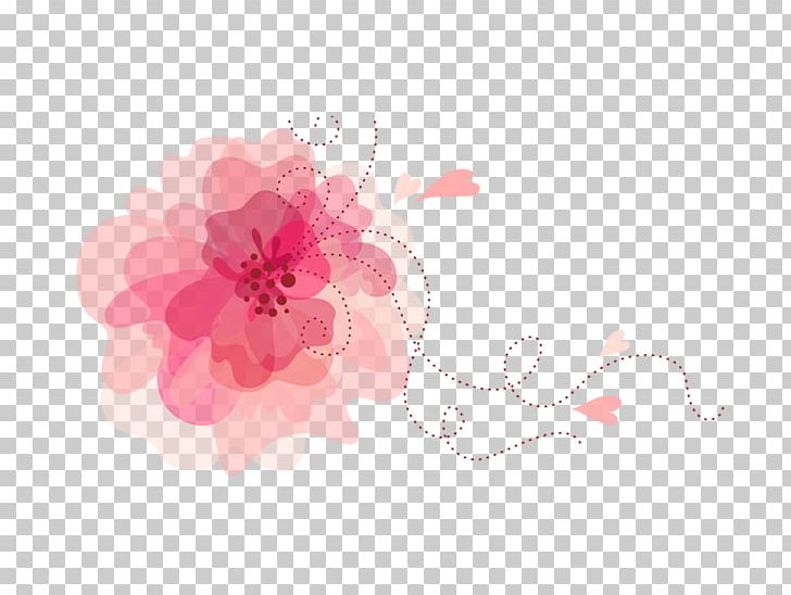 Flower Pattern PNG, Clipart, Cherry Blossom, Computer Wallpaper, Designer, Dotted, Dotted Line Free PNG Download