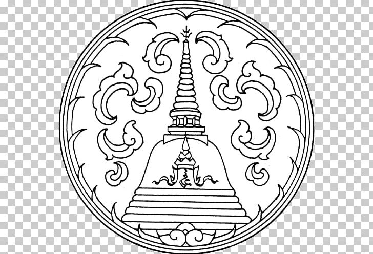 Phra Pathommachedi Suphan Buri Province Seals Of The Provinces Of Thailand Stupa PNG, Clipart, Animals, Black And White, Buddhism, Circle, Drawing Free PNG Download