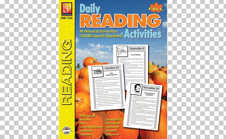 Daily Reading Activities: Fall Book Reading Comprehension Skill PNG, Clipart, Adequate Yearly Progress, Book, Brand, Daily Activities, Ebook Free PNG Download