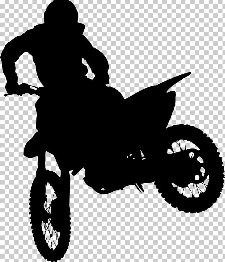 Motocross Silhouette Motorcycle Stunt Riding PNG, Clipart, Bicycle, Bicycle Accessory, Bicycle Drivetrain Part, Black, Black And White Free PNG Download