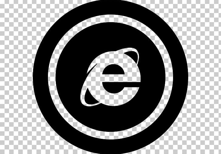 Internet Explorer Web Browser Computer Icons Microsoft PNG, Clipart, Area, Black And White, Brand, Circle, Computer Icons Free PNG Download