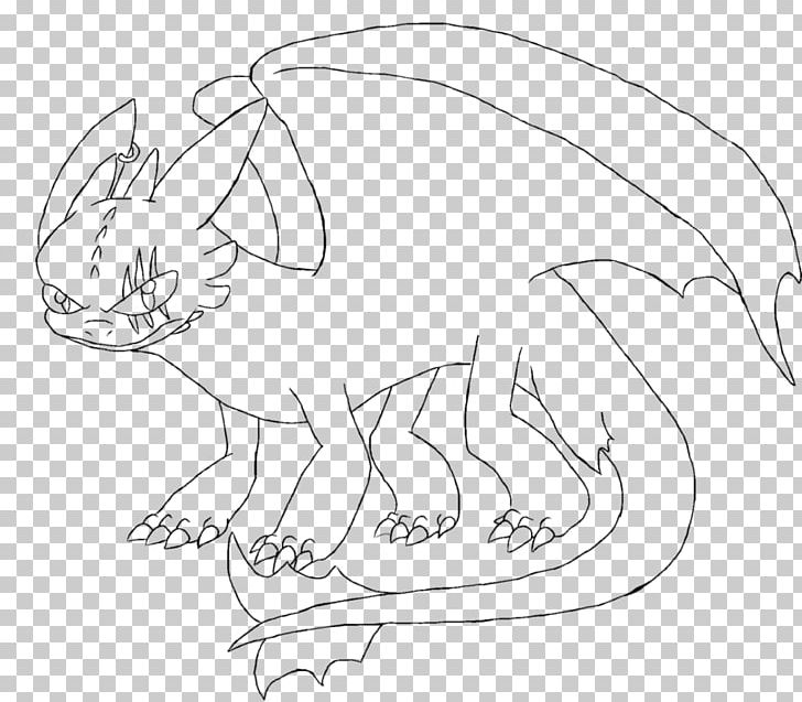 Domestic Rabbit Line Art Drawing Night Fury Toothless PNG, Clipart, Art, Artwork, Black And White, Carnivoran, Cartoon Free PNG Download