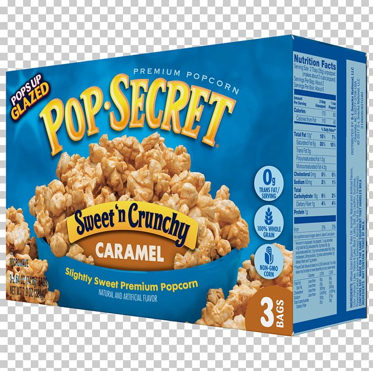 Popcorn Kettle Corn Caramel Corn Flavor Pop Secret PNG, Clipart, Artificial Butter Flavoring, Brand, Breakfast Cereal, Butter, Caramel Free PNG Download