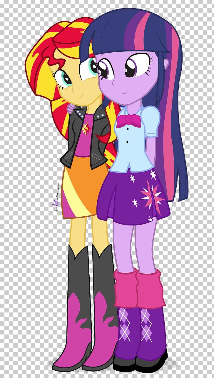 Twilight Sparkle Sunset Shimmer Rarity Pinkie Pie Pony PNG, Clipart, Anime, Applejack, Art, Cartoon, Equestria Free PNG Download