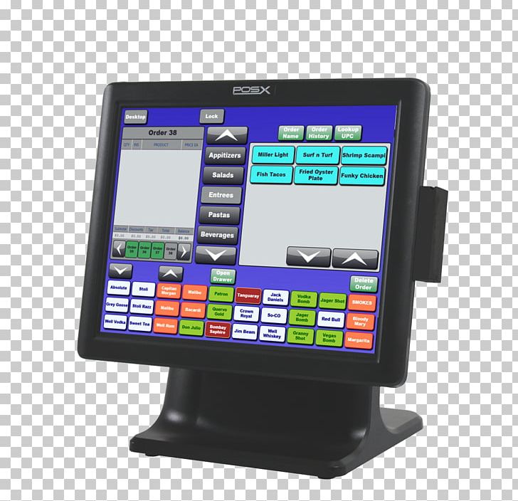 Point Of Sale Sales Restaurant Management Software Retail PNG, Clipart, Computer Hardware, Computer Monitor, Computer Monitors, Computer Software, Display Device Free PNG Download