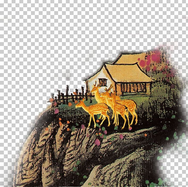 Red Deer Sika Deer PNG, Clipart, Animals, Cabin, Chinese, Chinese Style, Christmas Deer Free PNG Download