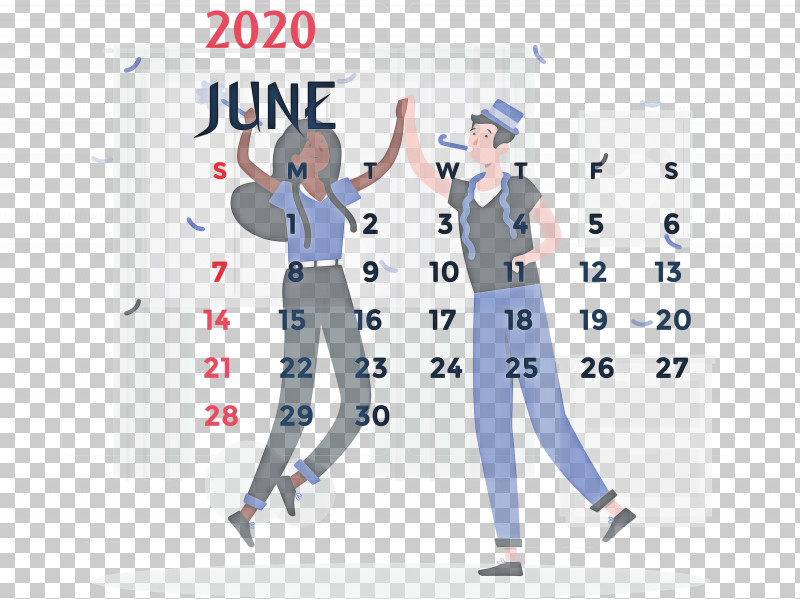 June 2020 Printable Calendar June 2020 Calendar 2020 Calendar PNG, Clipart, 2020 Calendar, Cartoon, Clothing, Drawing, Fashion Free PNG Download