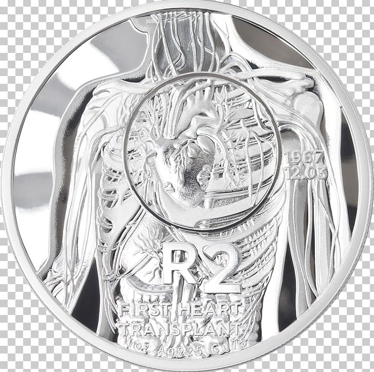 South African Mint Heart Transplantation PNG, Clipart, Black And White, Body Jewelry, Coin, Coin Set, Commemorative Coin Free PNG Download