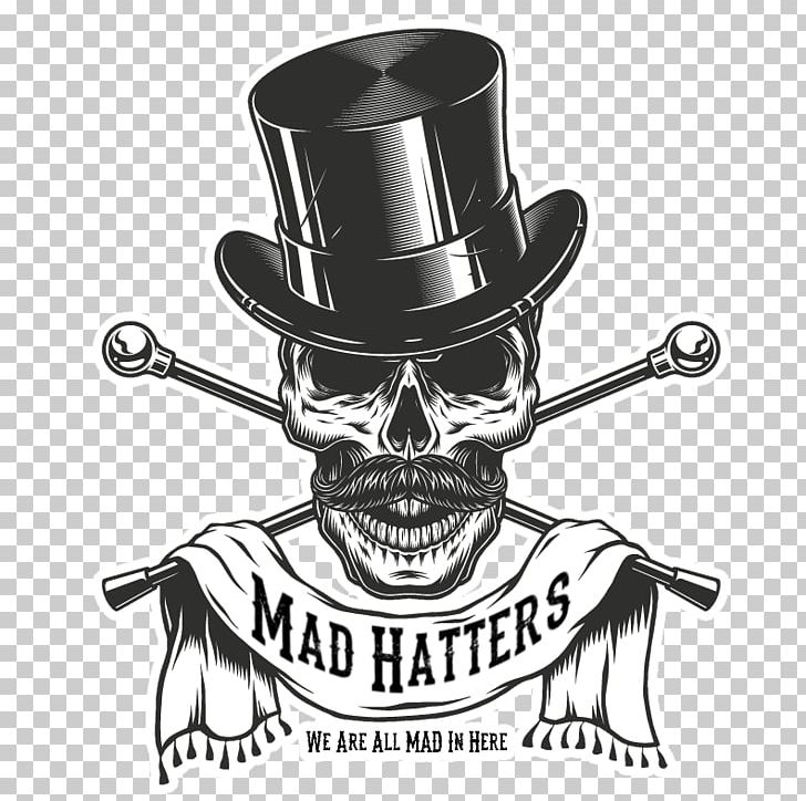 Skull T-shirt Top Hat PNG, Clipart, Black And White, Blink 182, Bone, Brand, Engraving Free PNG Download