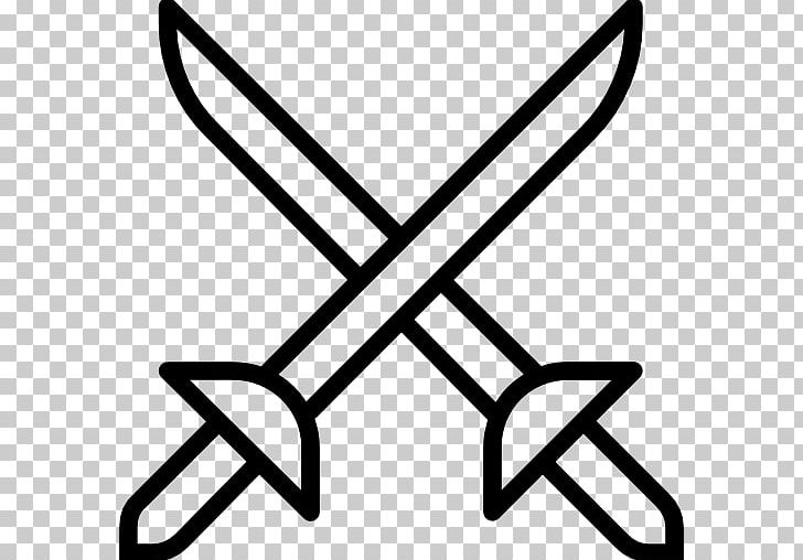 Sword Computer Icons PNG, Clipart, Angle, Black And White, Combat, Computer Icons, Encapsulated Postscript Free PNG Download