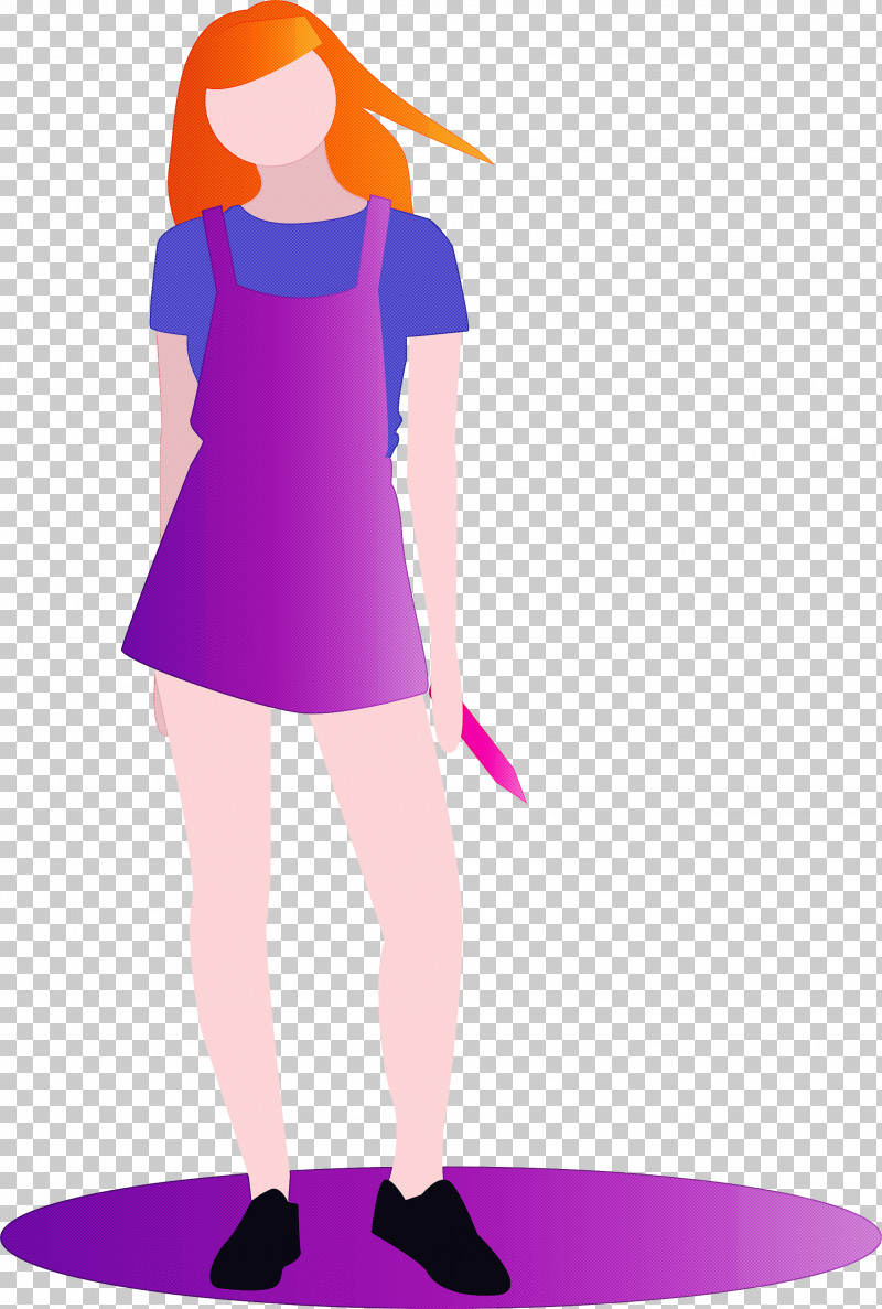 Fashion Girl PNG, Clipart, Costume, Fashion Design, Fashion Girl, Purple, Standing Free PNG Download