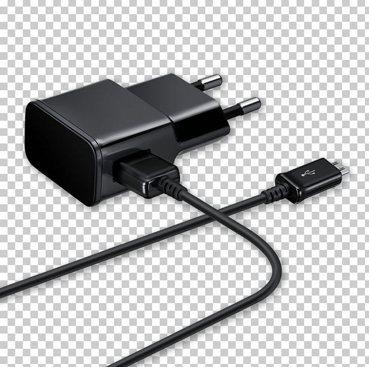 Battery Charger Samsung Galaxy Micro-USB Qi PNG, Clipart, Ac Adapter, Adapter, Battery Charger, Cable, Electrical Cable Free PNG Download