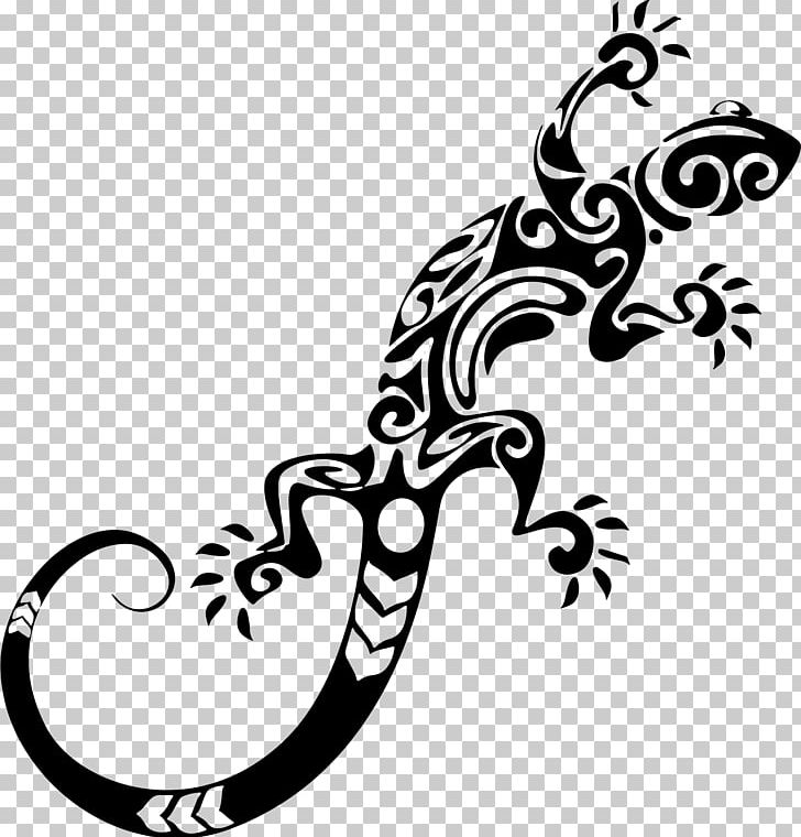 Lizard Gecko Reptile Sticker PNG, Clipart, Animal, Animals, Artwork, Black And White, Clip Art Free PNG Download