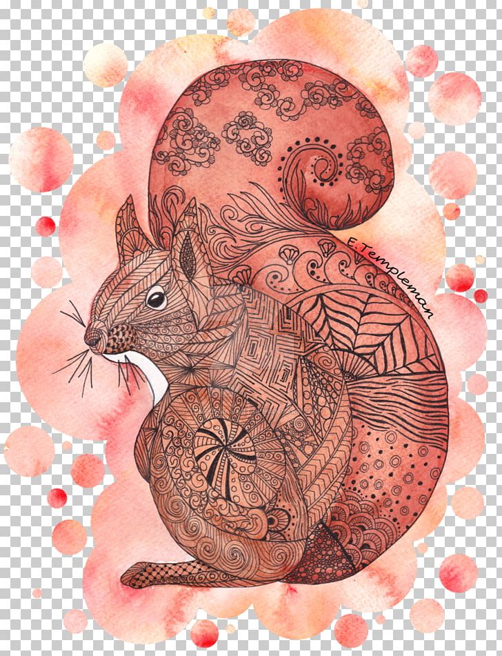 Red Squirrel Rodent Doodle PNG, Clipart, Animals, Art, Artist, Cute Animal Watercolour, Deviantart Free PNG Download