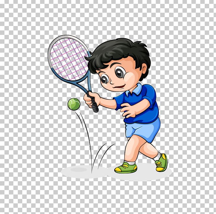 Tennis Cartoon Illustration PNG, Clipart, Boy, Boy Cartoon, Boys, Cartoon Characters, Child Free PNG Download