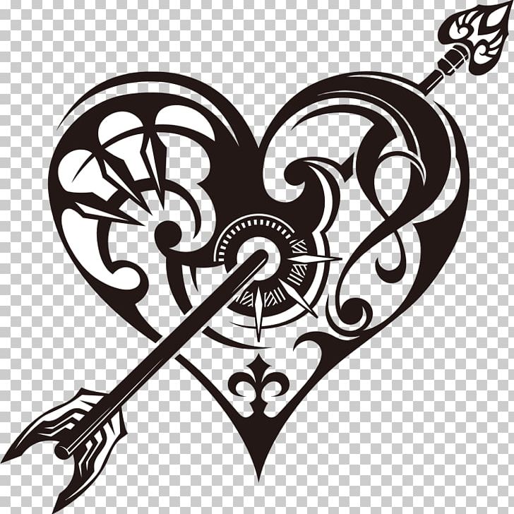 Tattoo Heart Drawing PNG, Clipart, Art, Black And White, Claddagh Ring, Clip Art, Drawing Free PNG Download