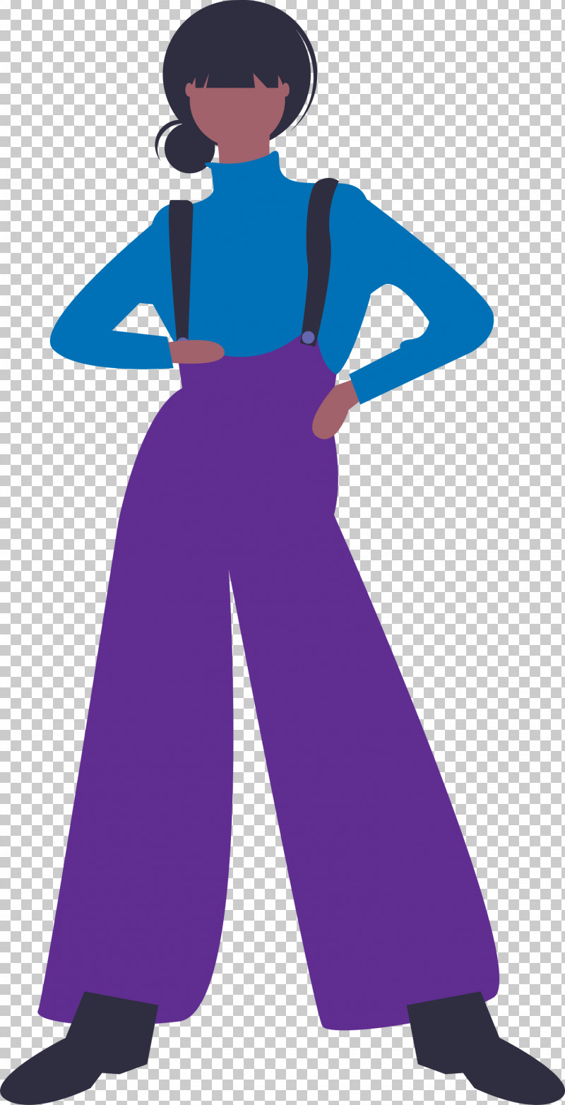 Clothing Violet Purple Standing Electric Blue PNG, Clipart, Clothing, Costume, Electric Blue, Magenta, Modern Art Free PNG Download