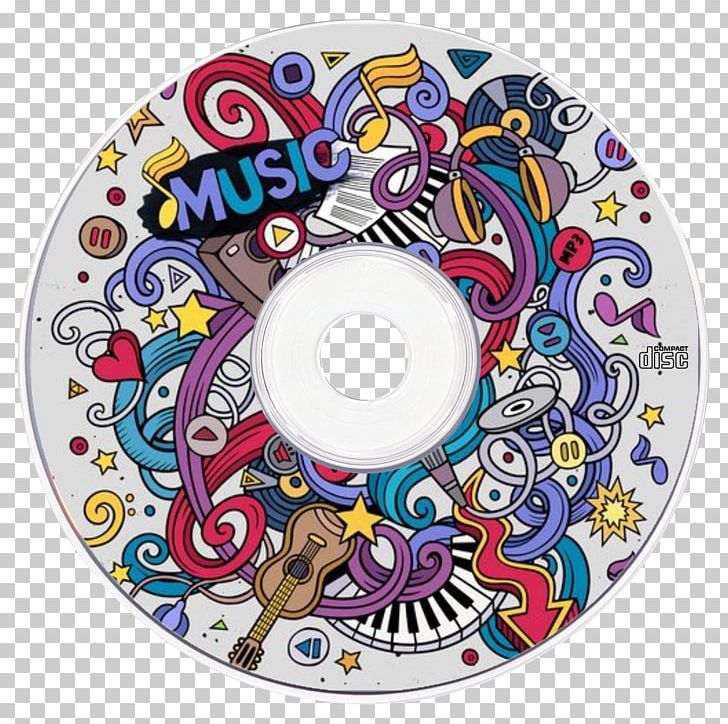 Compact Disc Doodle Music Drawing PNG, Clipart, Art, Bass, Circle, Compact Disc, Compact Disk Free PNG Download