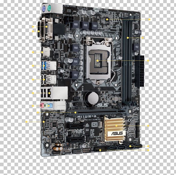 Intel LGA 1151 MicroATX Motherboard DDR4 SDRAM PNG, Clipart, Asus, Atx, Central Processing Unit, Chipset, Computer Component Free PNG Download