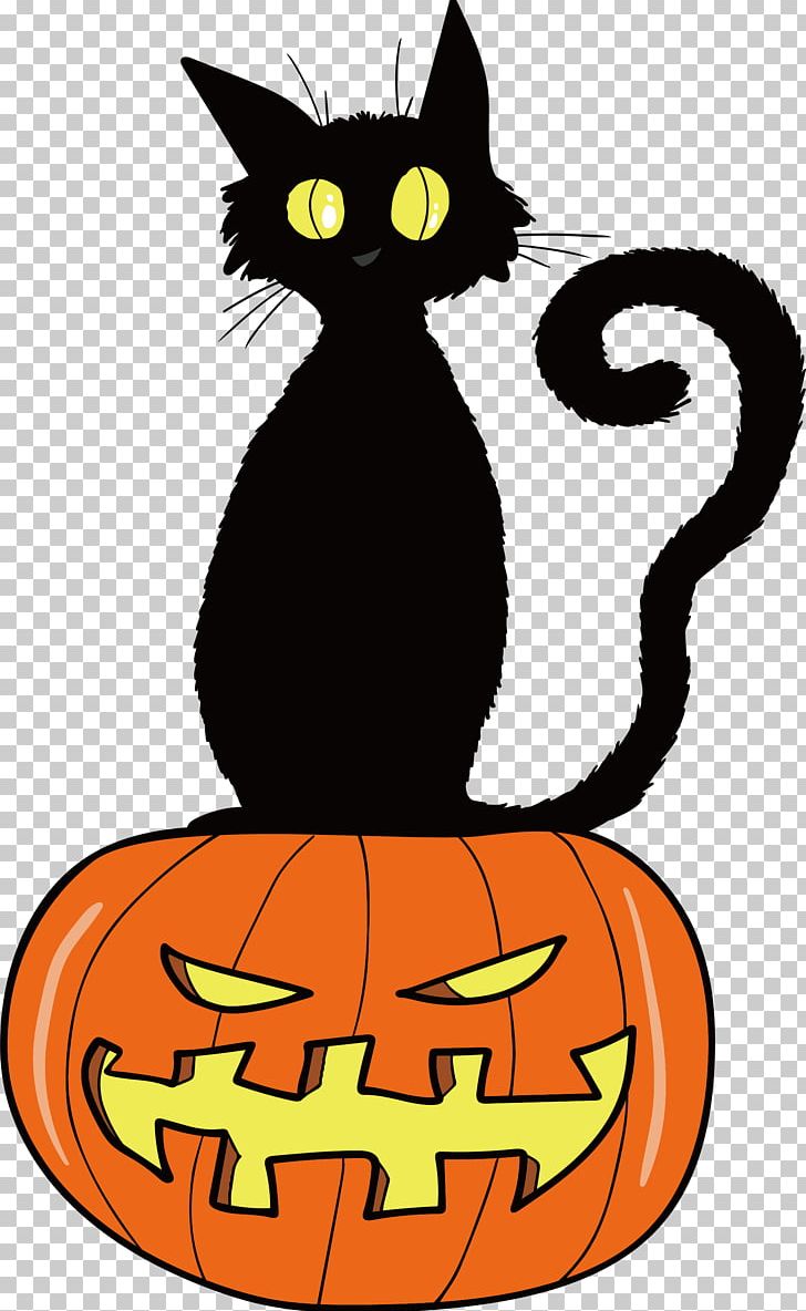 Black Cat Kitten Orange Whiskers PNG, Clipart, Atmosphere, Black, Black And White, Calabaza, Carnivoran Free PNG Download