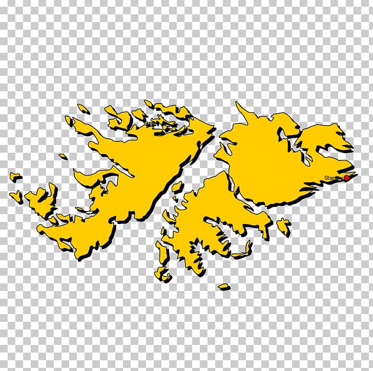 Map Falkland Islands (Islas Malvinas) Authors' Rights Yellow PNG, Clipart,  Free PNG Download