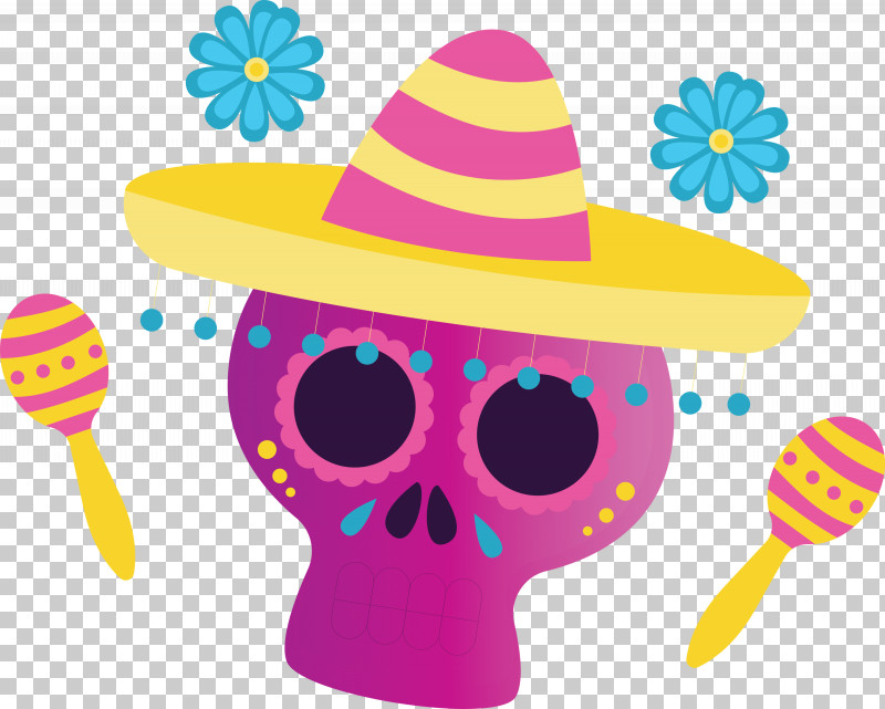 Day Of The Dead Día De Muertos Mexico PNG, Clipart, D%c3%ada De Muertos, Day Of The Dead, Hat, Mexico, Party Free PNG Download