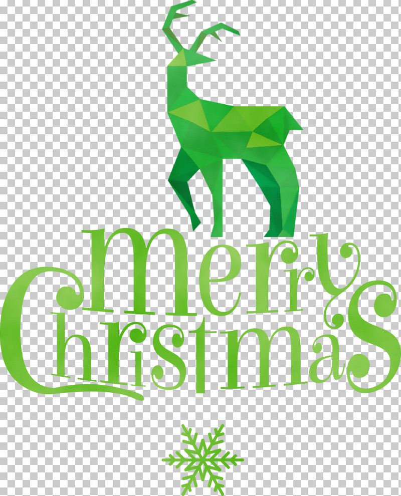 Reindeer PNG, Clipart, Deer, Green, Green Merry Christmas, Leaf, Logo Free PNG Download