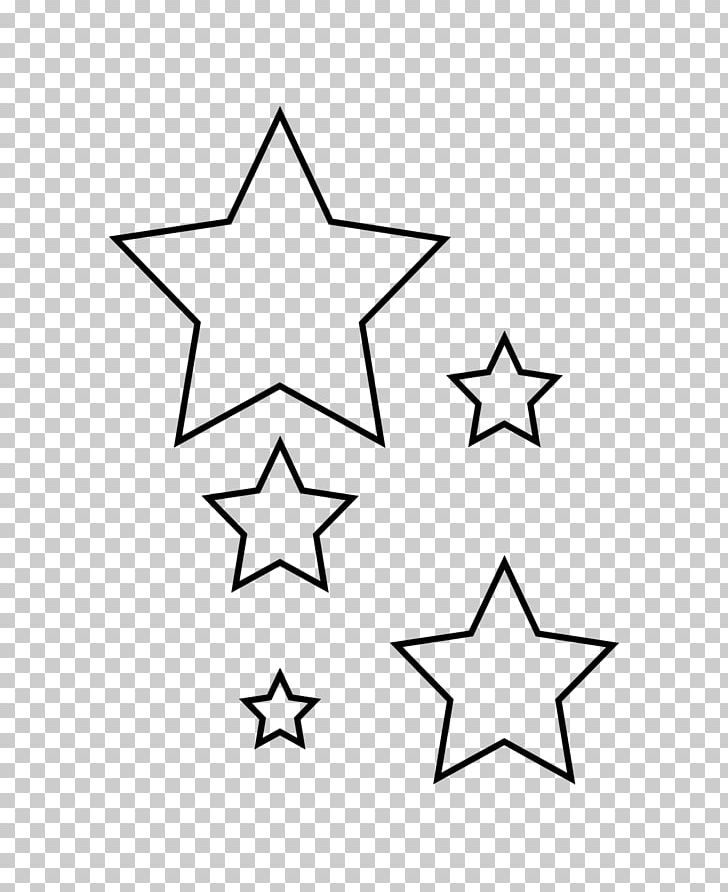 Star Stencil Template PNG, Clipart, Angle, Area, Black, Black And White, Coloring Book Free PNG Download
