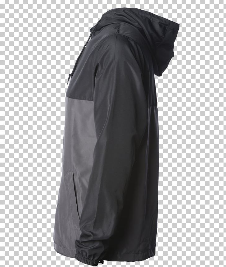 Windbreaker Jacket Zipper Sleeve Hood PNG, Clipart, Black, Black M, Grey, Hood, Jacket Free PNG Download