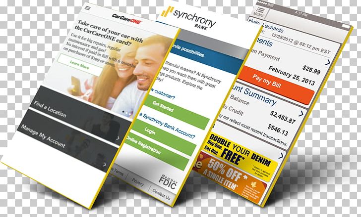 Synchrony Financial Brand Mobile Phones Finance PNG, Clipart, Advertising, Brand, Brochure, Cobranding, Credit Free PNG Download