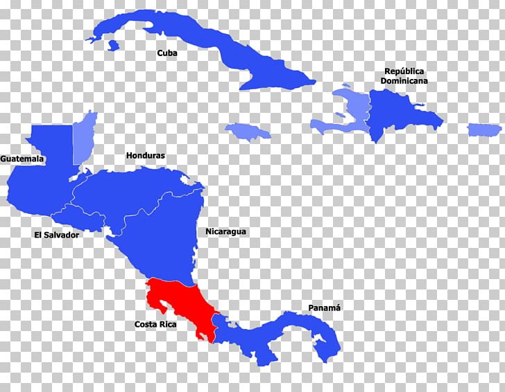 Central America Caribbean Middle America Map PNG, Clipart, Area, Blue, Caribbean, Central America, Diagram Free PNG Download