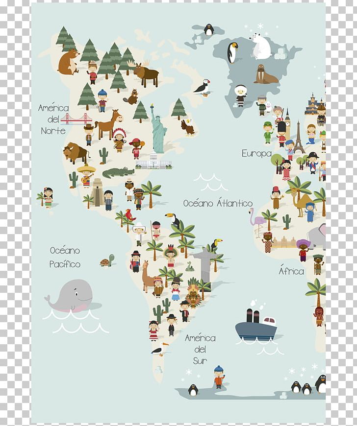 World Map Child Continent PNG, Clipart, Animal, Area, Art, Border, Character Free PNG Download