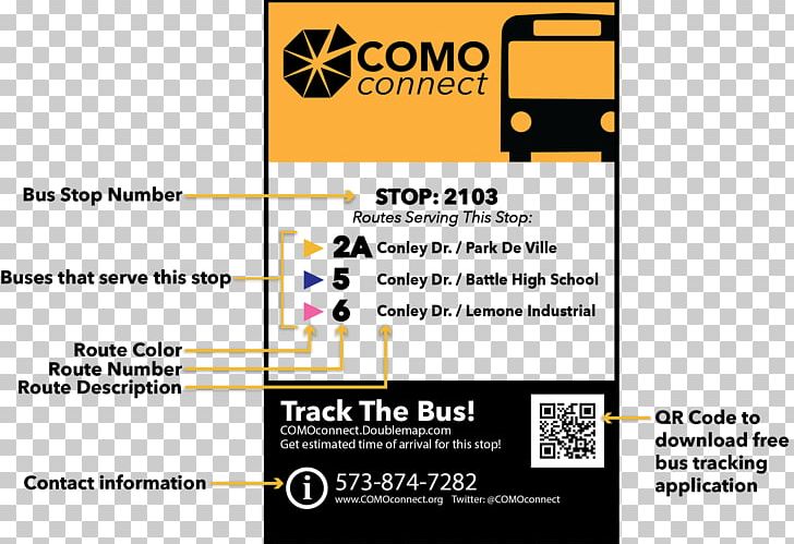 Bus Stop Columbia COMO Connect Ligne De Bus PNG, Clipart, Area, Brand, Bus, Bus Stop, Bus Stop Sign Free PNG Download