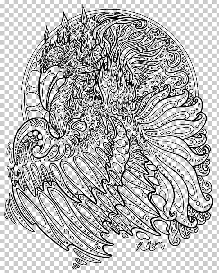 Line Art Coloring Book Drawing Mandala Dragon PNG, Clipart, Adult, Art, Artwork, Black, Color Free PNG Download