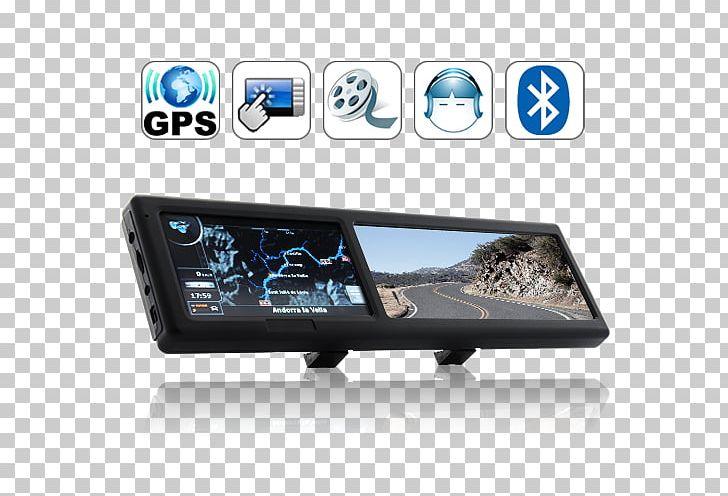 Smartphone GPS Navigation Systems Rear-view Mirror Car Bluetooth PNG, Clipart, Bluetooth, Car, Dashcam, Display Device, Electronic Device Free PNG Download