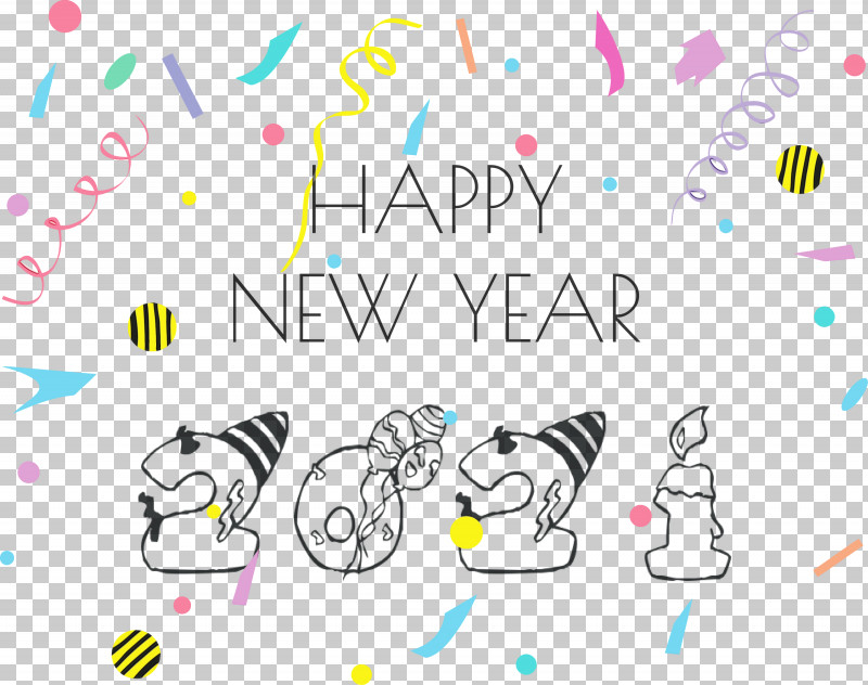 Cartoon Text Line 2020 February PNG, Clipart, 2021 Happy New Year, 2021 New Year, Calendar System, Cartoon, February Free PNG Download