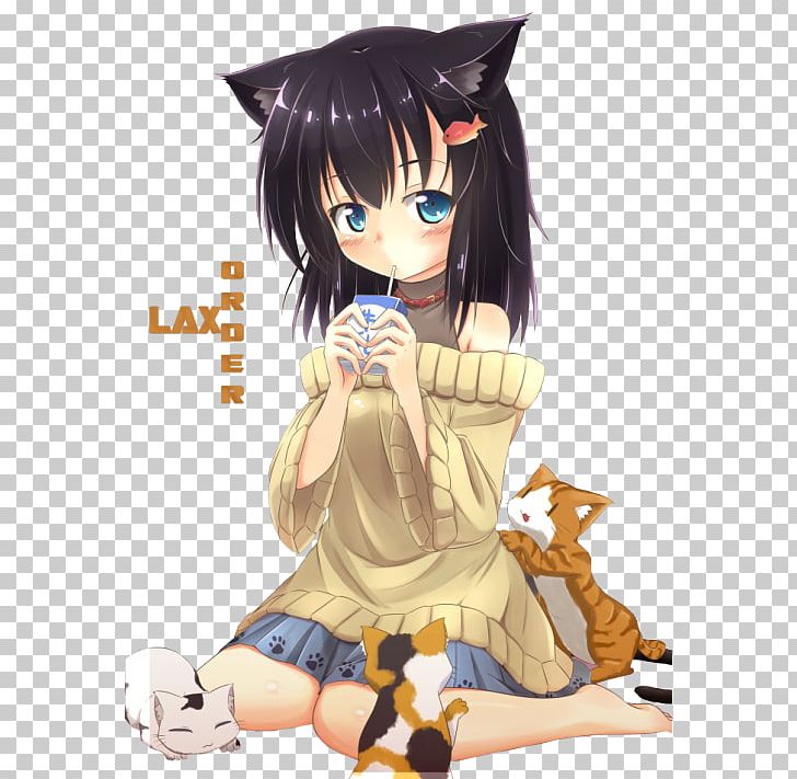 Catgirl Anime Female Chibi PNG, Clipart, Anime, Anime Neko, Anime On Demand, Black Hair, Brown Hair Free PNG Download