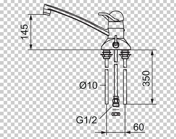 Faucet Handles & Controls Pipe Sink Ceramic Technical Drawing PNG, Clipart, Angle, Area, Artwork, Auto Part, Black And White Free PNG Download