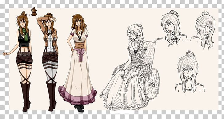 Gown Fashion Design Sketch PNG, Clipart, Anime, Arm, Art, Artwork, Cartoon Free PNG Download