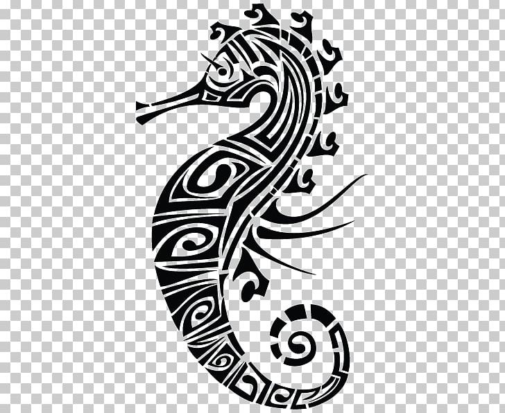 Seahorse Polynesia Tattoo Māori People PNG, Clipart, Abziehtattoo, Animals, Art, Black And White, Drawing Free PNG Download