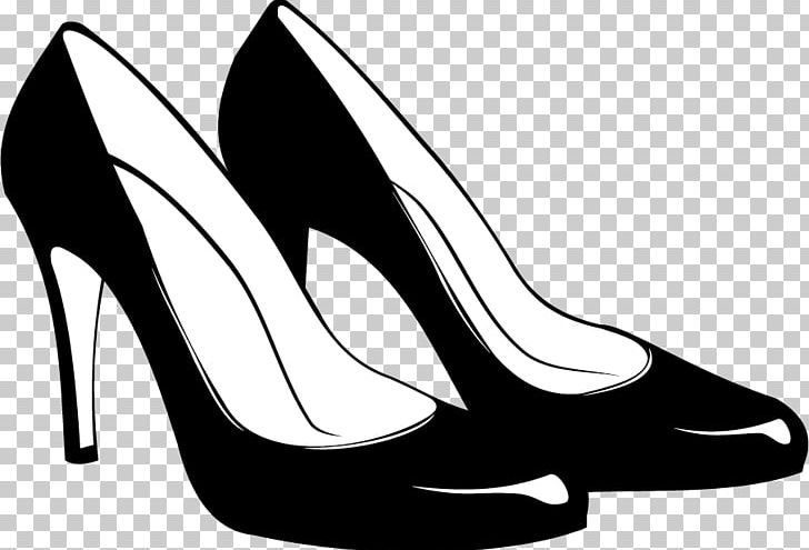 Shoe High-heeled Footwear Stiletto Heel PNG, Clipart, Accessories, Basic Pump, Black, Black And White, Black High Heels Free PNG Download