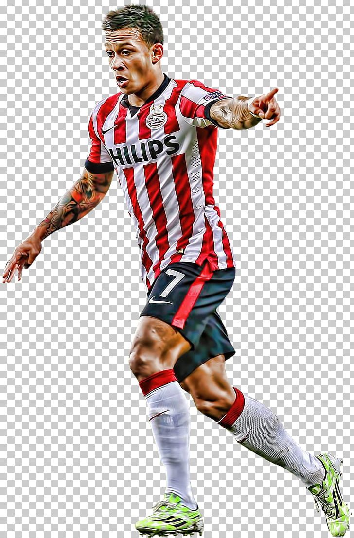 Memphis Depay Soccer Player PSV Eindhoven Football PNG, Clipart, Ball, Clothing, Competition, Competition Event, Desktop Wallpaper Free PNG Download