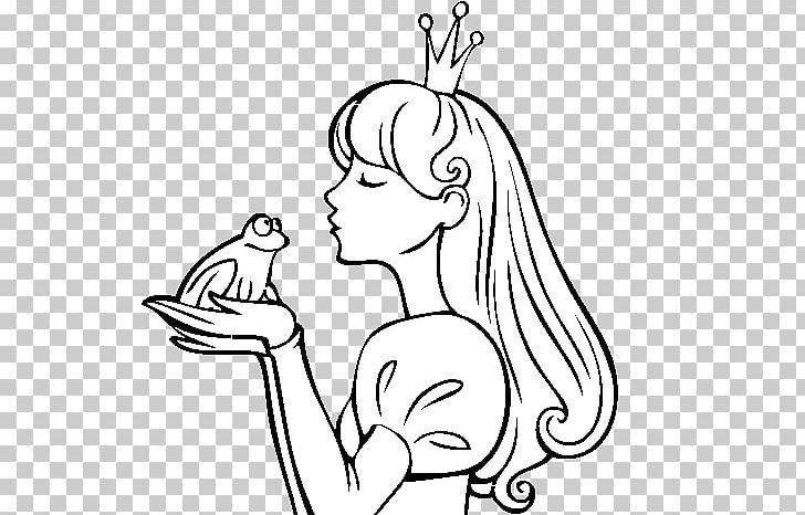 Frog Coloring Book Drawing Princess PNG, Clipart, Arm, Bird, Black, Black And White, Cartoon Free PNG Download