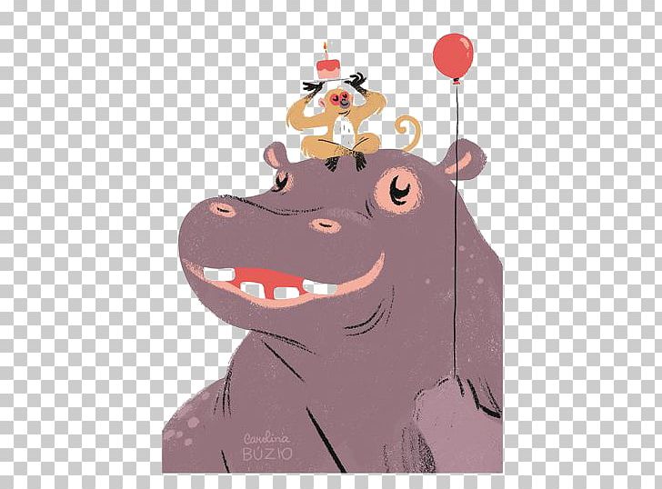 Hippopotamus Illustrator Dribbble Illustration PNG, Clipart, Animal, Animals, Art, Balloon Cartoon, Carnivoran Free PNG Download