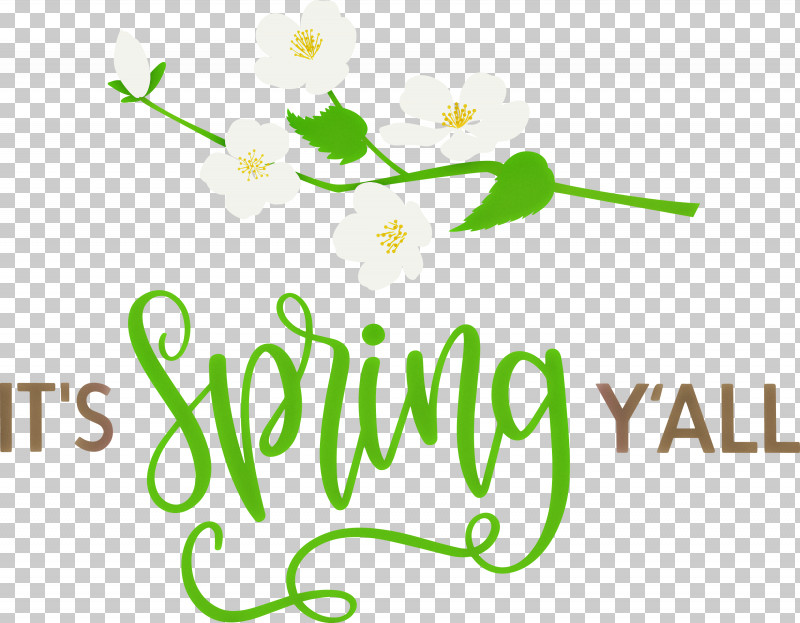 Spring Spring Quote Spring Message PNG, Clipart, Floral Design, Leaf, Logo, Petal, Plant Stem Free PNG Download