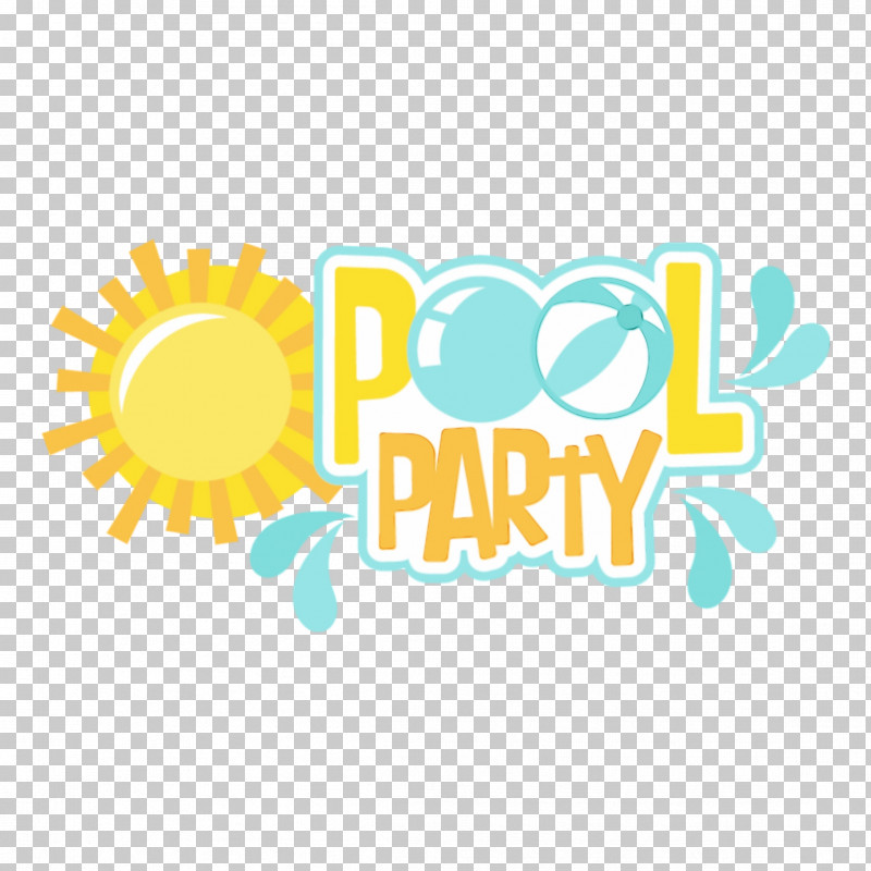Swimming Pool Party Logo Birthday Silhouette PNG, Clipart, Birthday, Cartoon, Logo, Paint, Party Free PNG Download