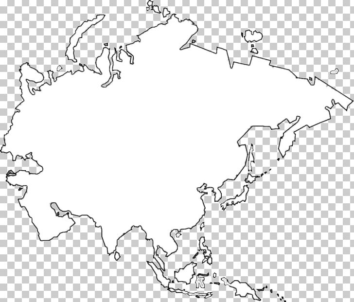 Asia Animals Colouring Blank Map Coloring Book PNG, Clipart, Angle, Area, Asia, Auto Part, Black And White Free PNG Download